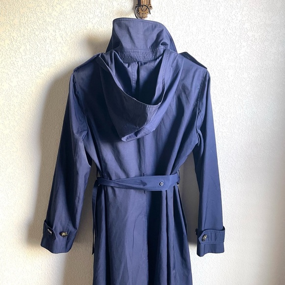 London Fog Classic Blue Trench Coat - Picture 3 of 3